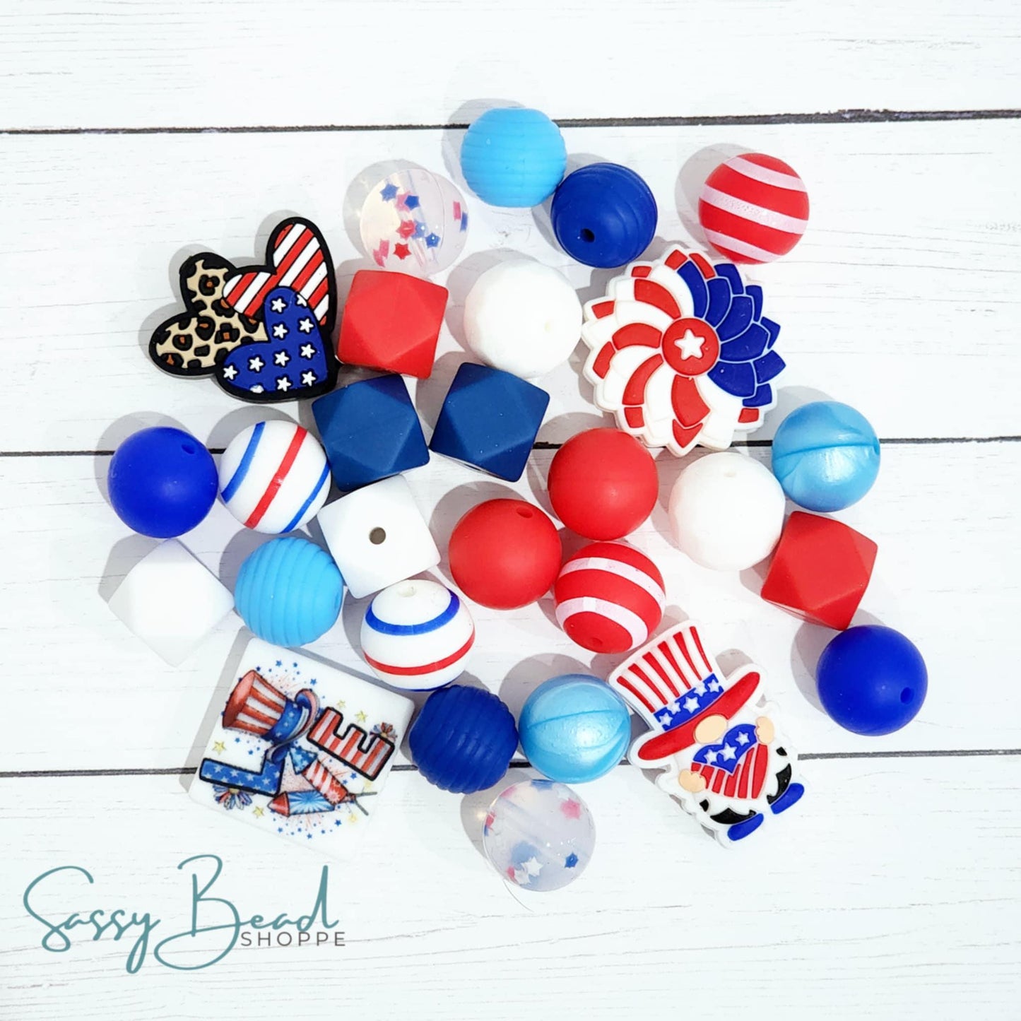 Sassy Bead Shoppe
Freedom Fest Silicone Bead Mix 28 count