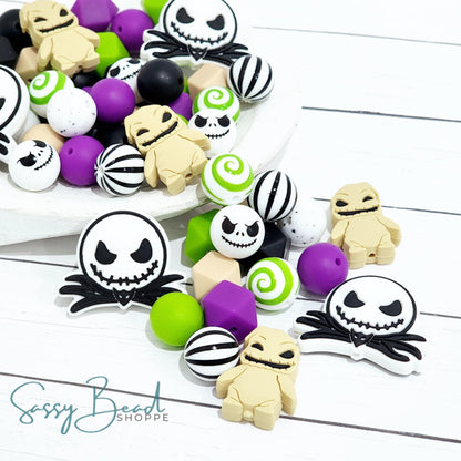 Moon Shadow Bead Mix with a fun mix of Halloween beads - Jack, Creepy Cute Bug Monster — plus accent beads