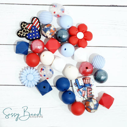 Sassy Bead Shoppe
American Love  Silicone Bead Mix 28 count