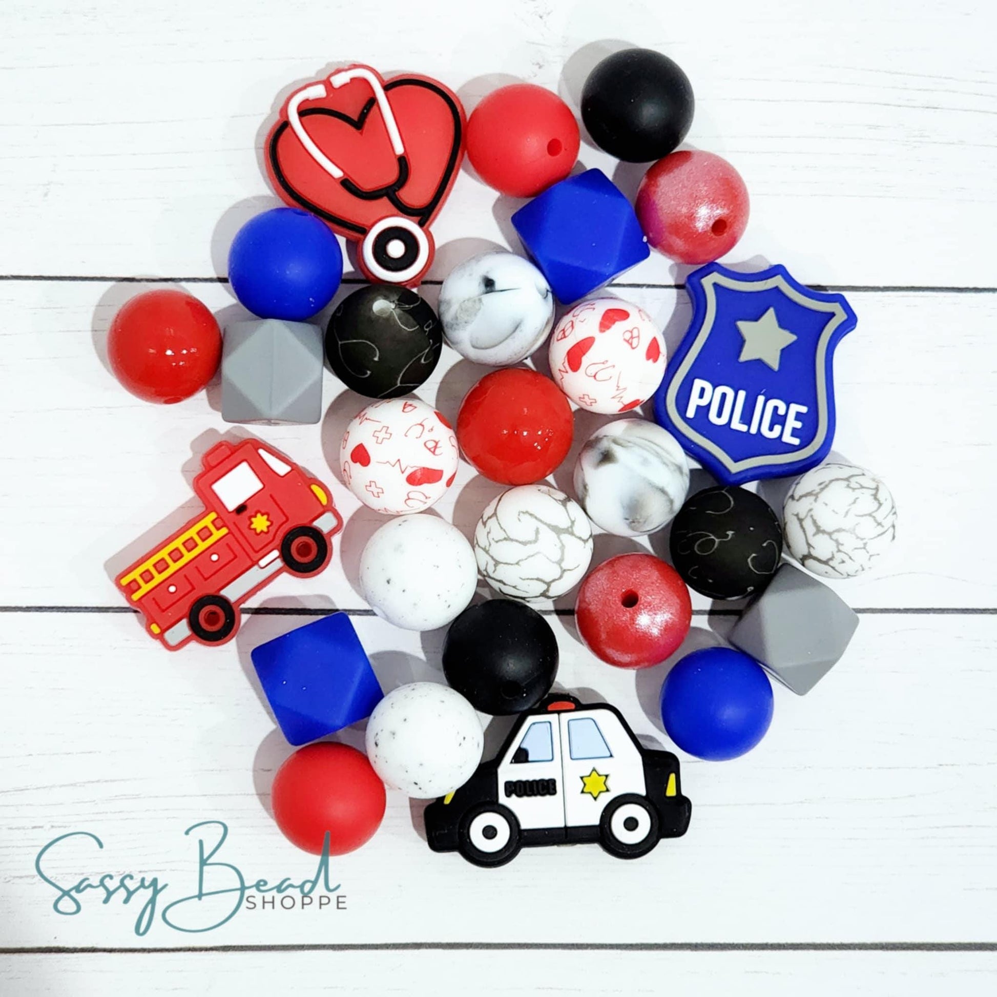 Sassy Bead Shoppe
Calling 911 Bead Mix 28 count