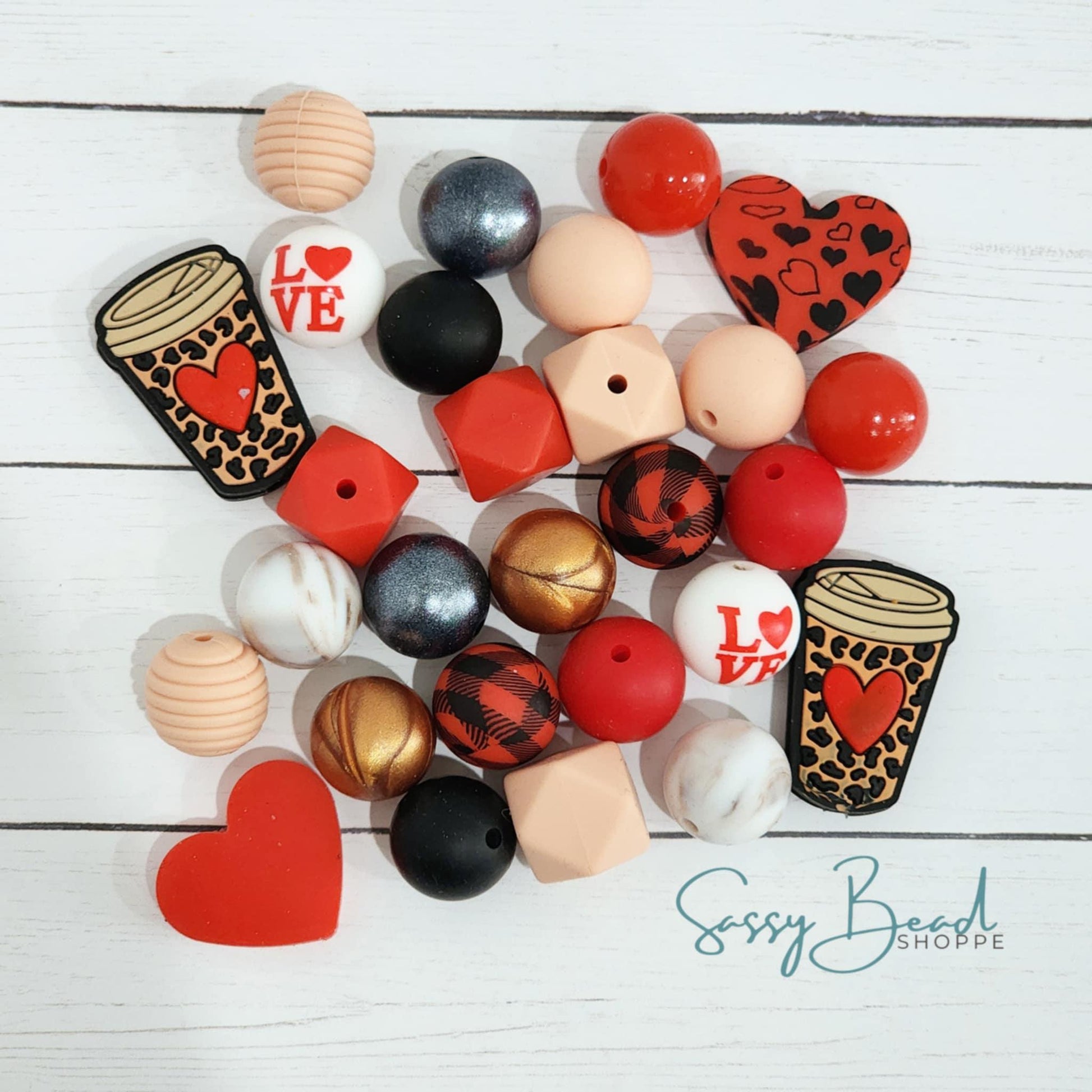 Sassy Bead Shoppe
Espresso Love Bead Mix 24 Count