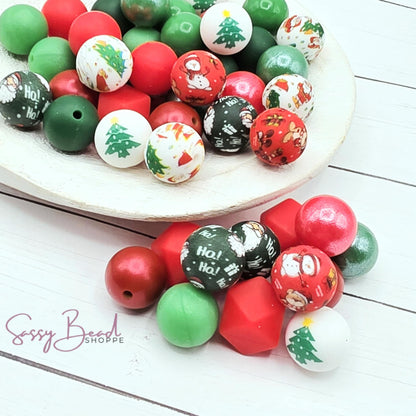Christmas Magic Bead Mix with a fun mix of Christmas beads - Santa, Snowman & Christmas Tree — plus accent beads