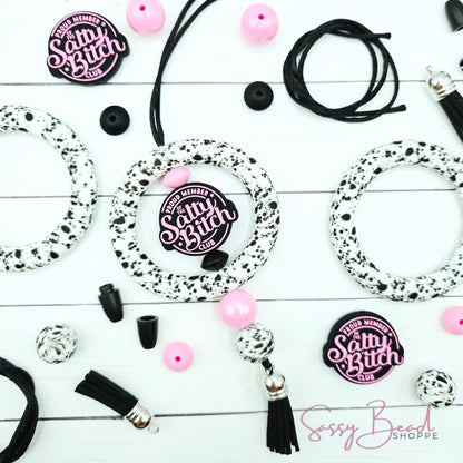 Salty but Sweet DIY Car Charm Kit – Funny Beaded Rearview Mirror Accessory – Sassy Craft Gift for Women, Teens, BFFs, Car Lovers & Coworkers