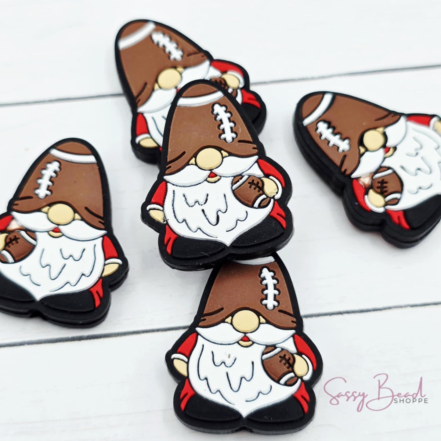 Football Gnome Focal Beads