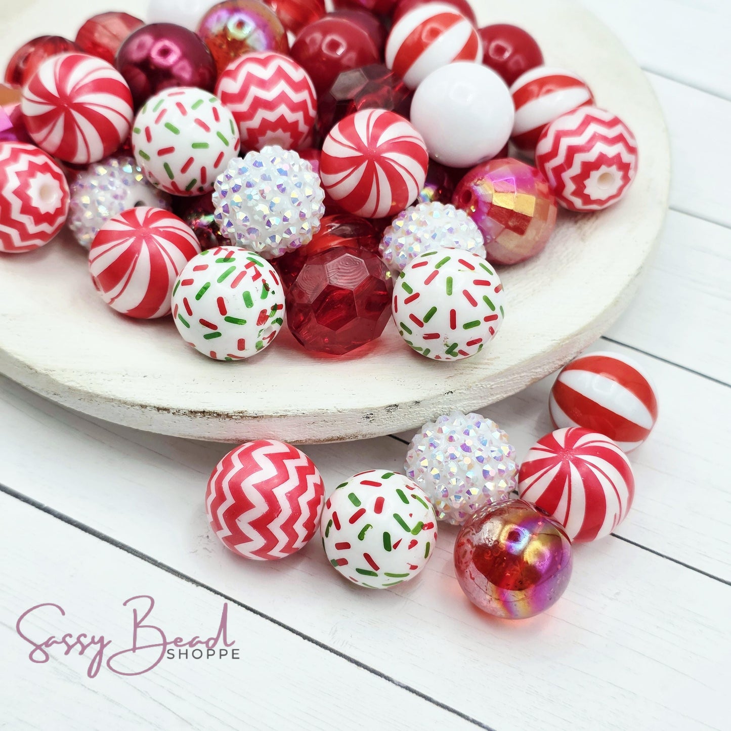 Peppermint Kiss Bead Mix