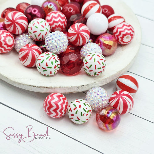 Peppermint Kiss Bead Mix