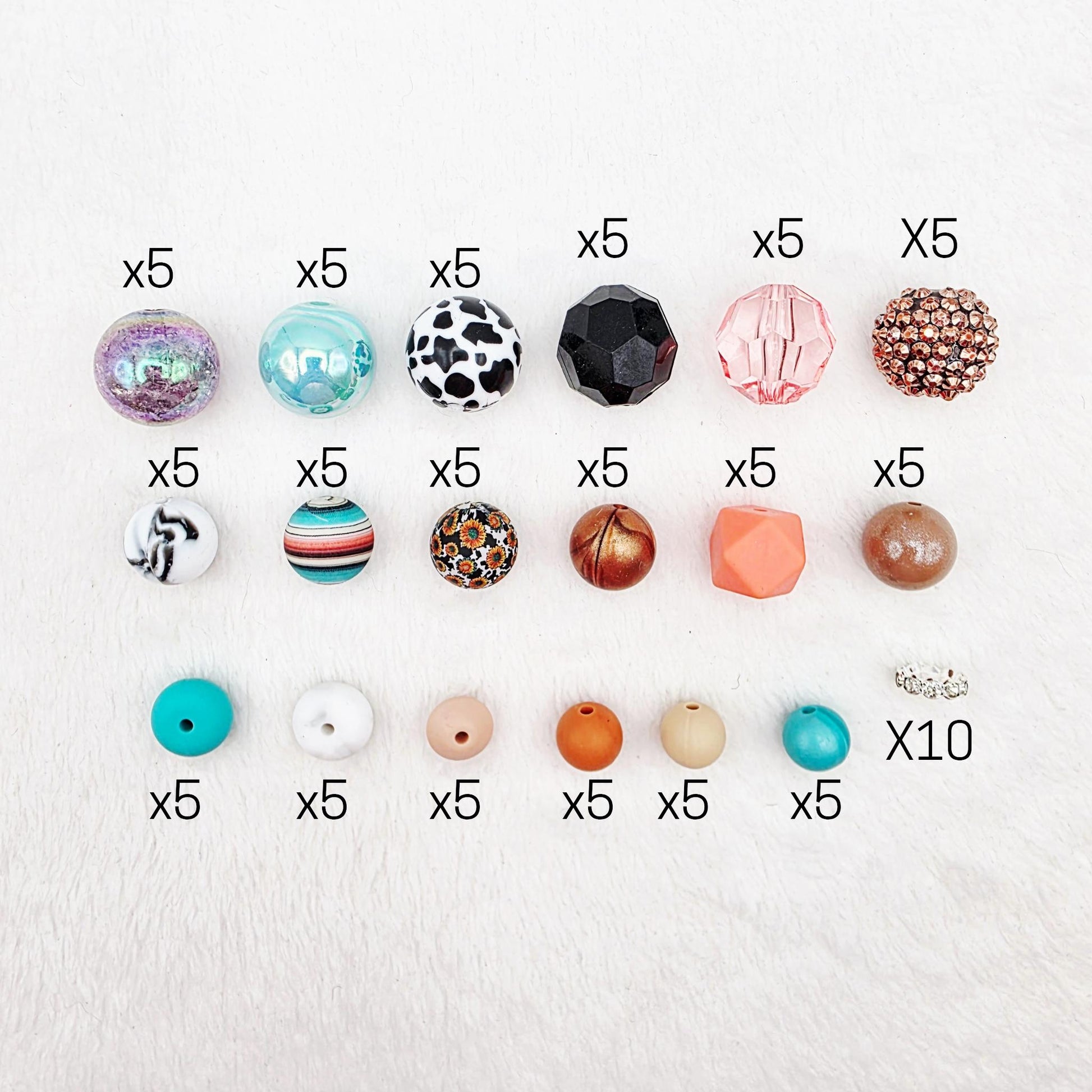 Western Glam Bead Kit ~ 103 Pieces