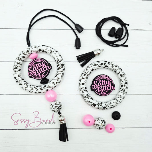 Salty but Sweet DIY Car Charm Kit – Funny Beaded Rearview Mirror Accessory – Sassy Craft Gift for Women, Teens, BFFs, Car Lovers & Coworkers