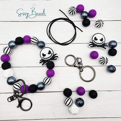 What your kit will come with. Completed wristlet is for reference only