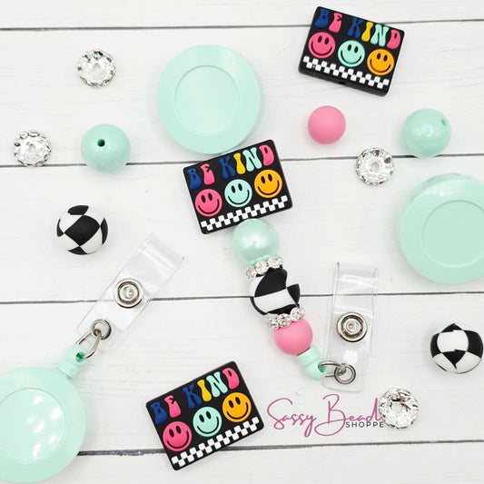Be Kind Badge Reel DIY Kit, Teacher or Nurse Gift, Medical Badge Reel, DIY Nurse Badge, Healthcare Worker, Be Kind Badge, Positive Message