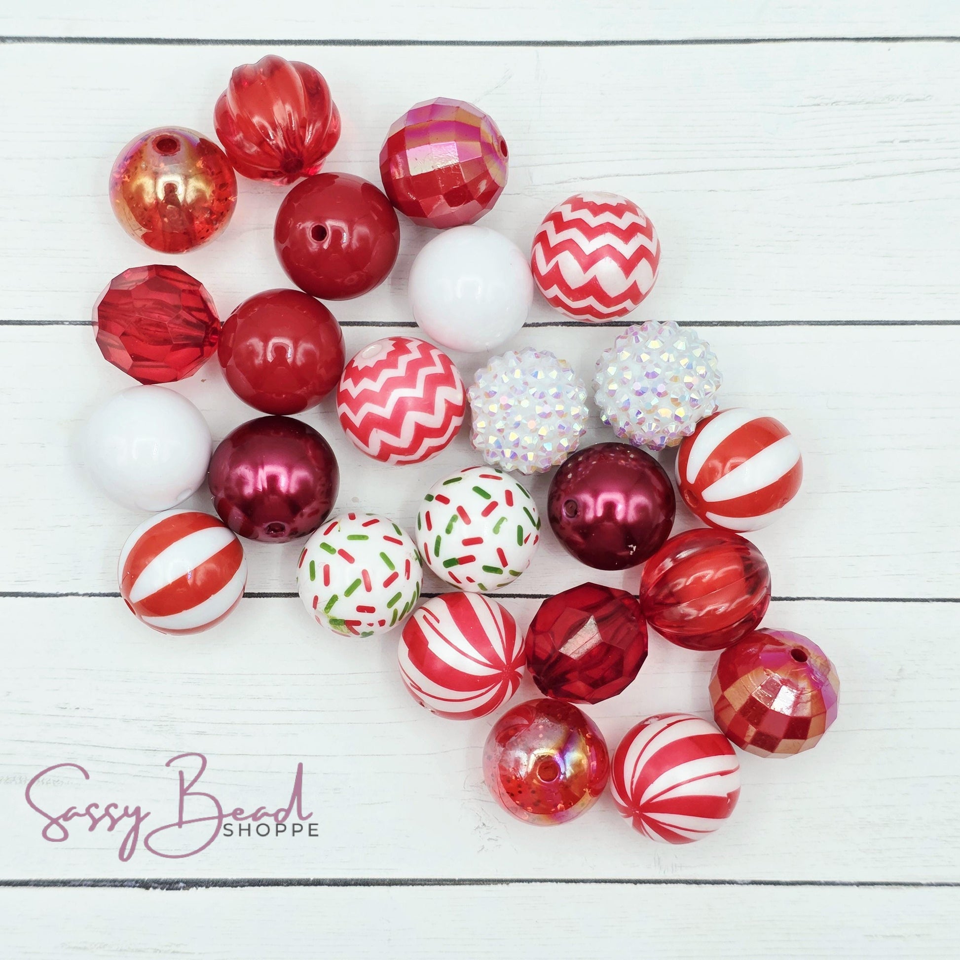 Peppermint Kiss Bead Mix