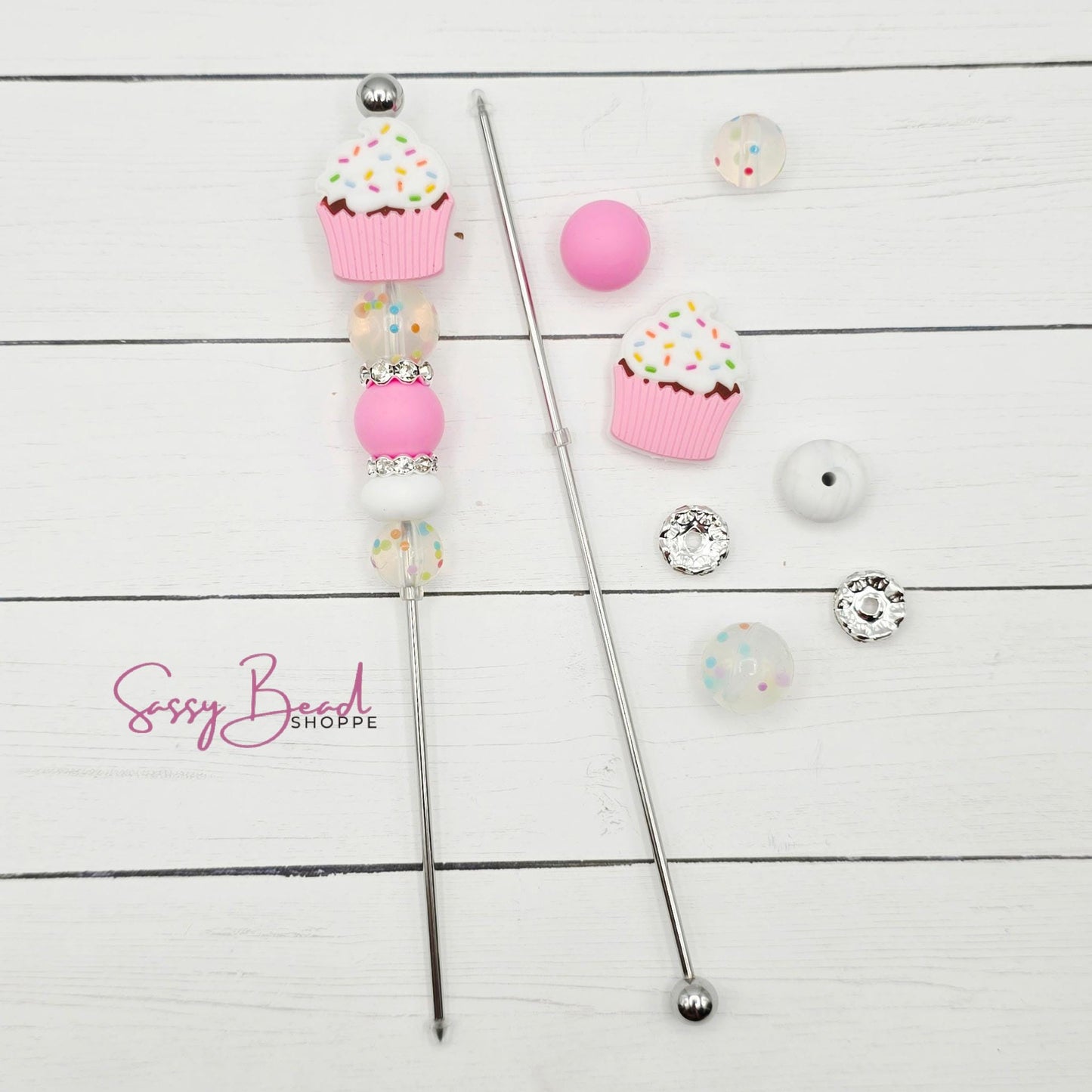 Sweet Pink Cupcake Cookie Scribe DIY Kit, Cupcake Baking Tool, Cookie Decorating Scribe, DIY Sugar Art Kit, Icing Scribe Baker Gift
