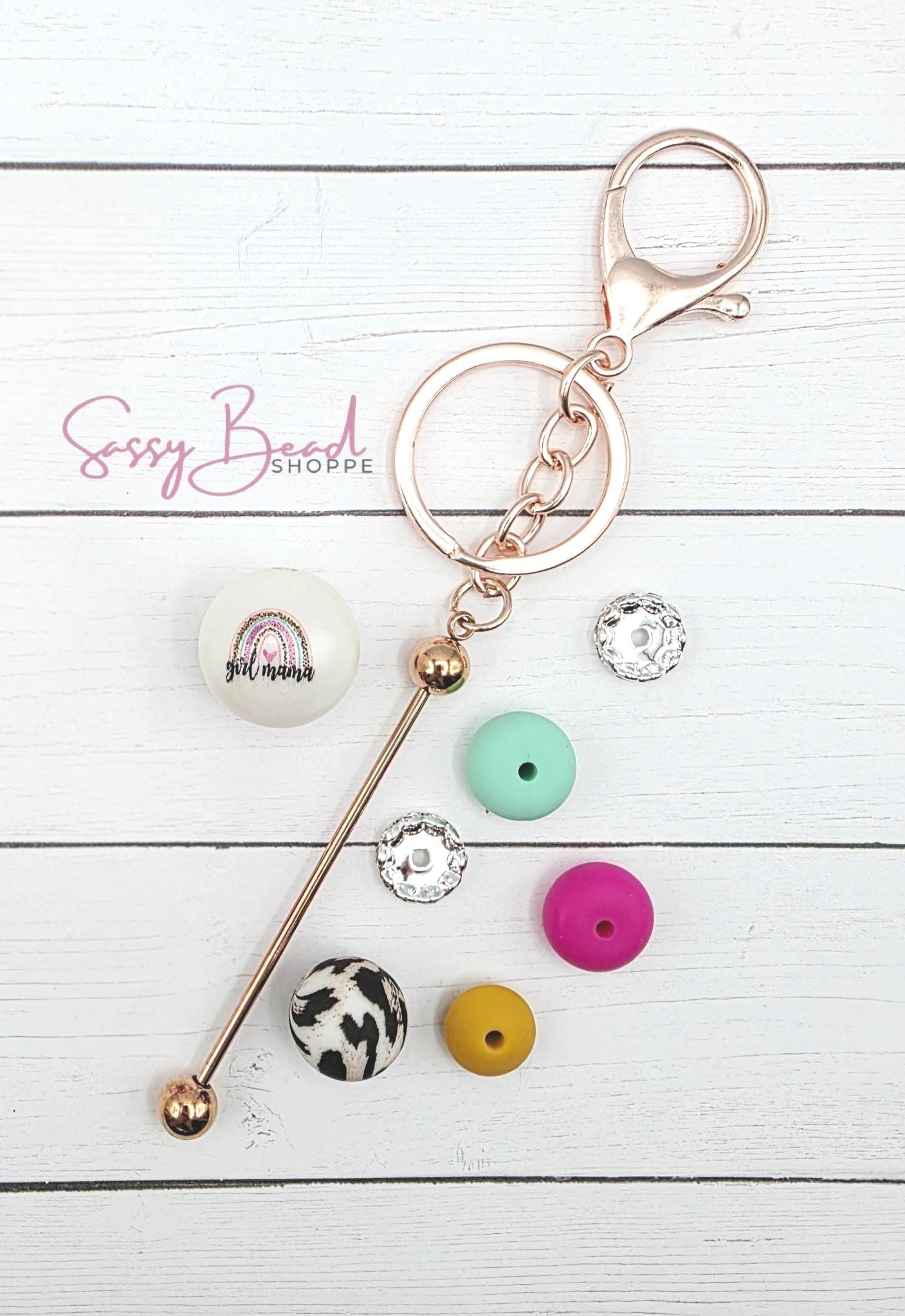 Girl Mom Life Keychain Kit