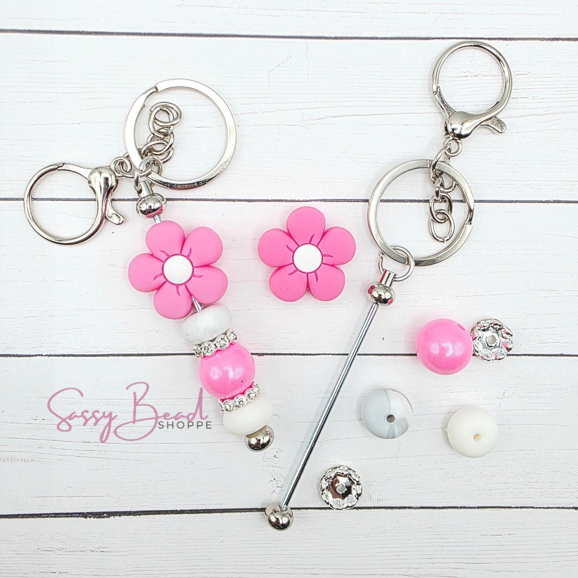 Pink Sparkle Keychain Kit