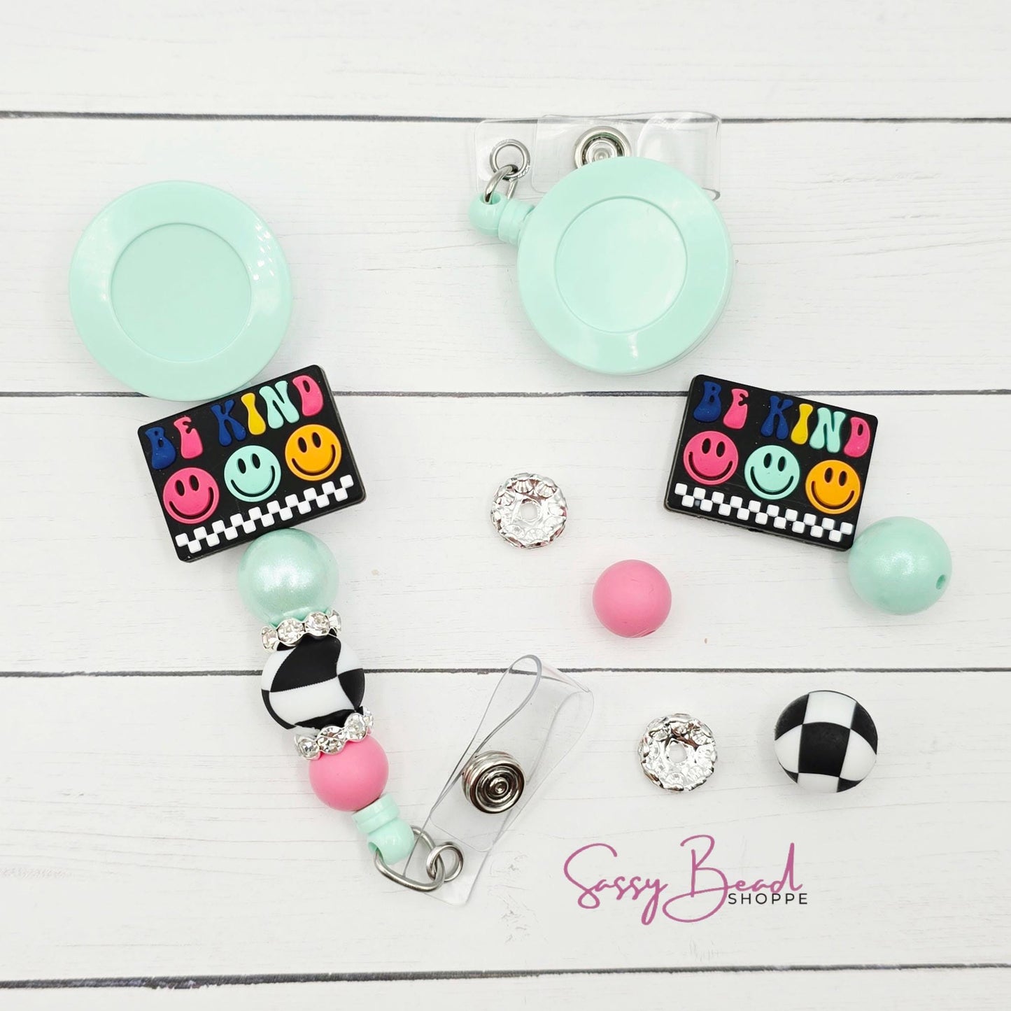 Be Kind Badge Reel DIY Kit, Teacher or Nurse Gift, Medical Badge Reel, DIY Nurse Badge, Healthcare Worker, Be Kind Badge, Positive Message