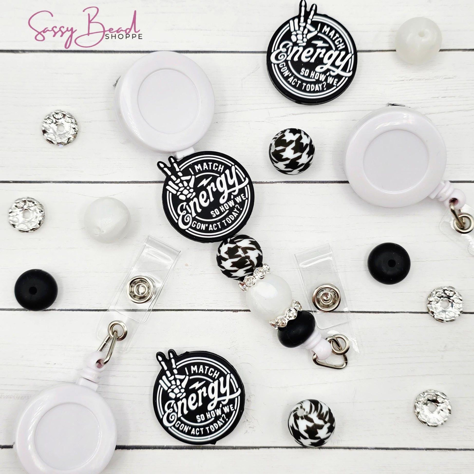 I Match Energy Badge Reel DIY Kit, Sassy Work or Nurse Gift, Funny Badge Reel Craft, DIY Nurse Badge, Healthcare Worker, Fun Office Gift Kit