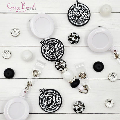 I Match Energy Badge Reel DIY Kit, Sassy Work or Nurse Gift, Funny Badge Reel Craft, DIY Nurse Badge, Healthcare Worker, Fun Office Gift Kit