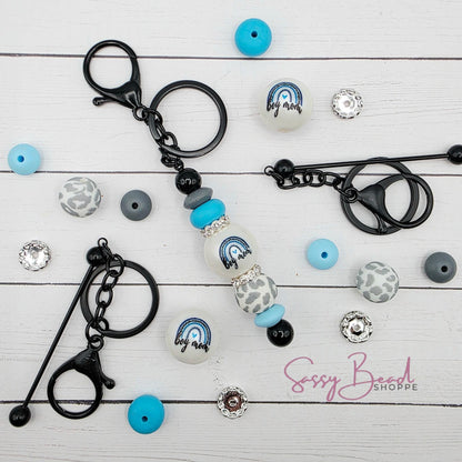 Boy Mom Life Keychain Kit