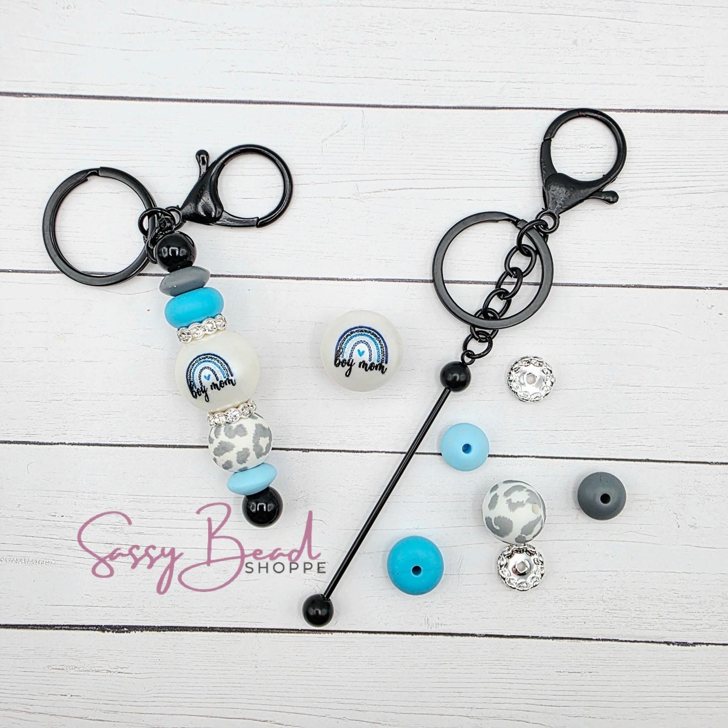 Boy Mom Life Keychain Kit