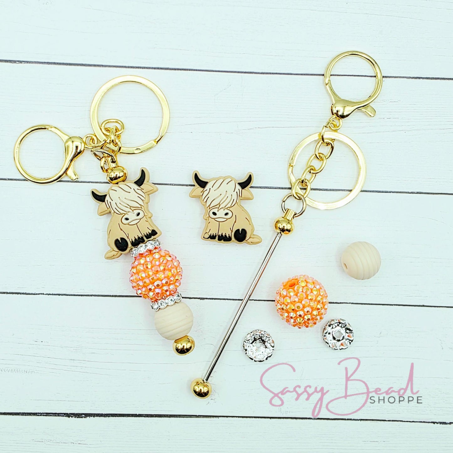 Coral Cowgirl Keychain Kit