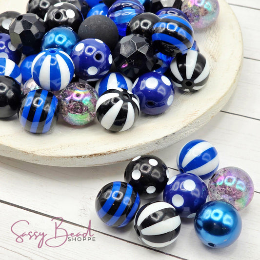 Back The Blue Bead Mix