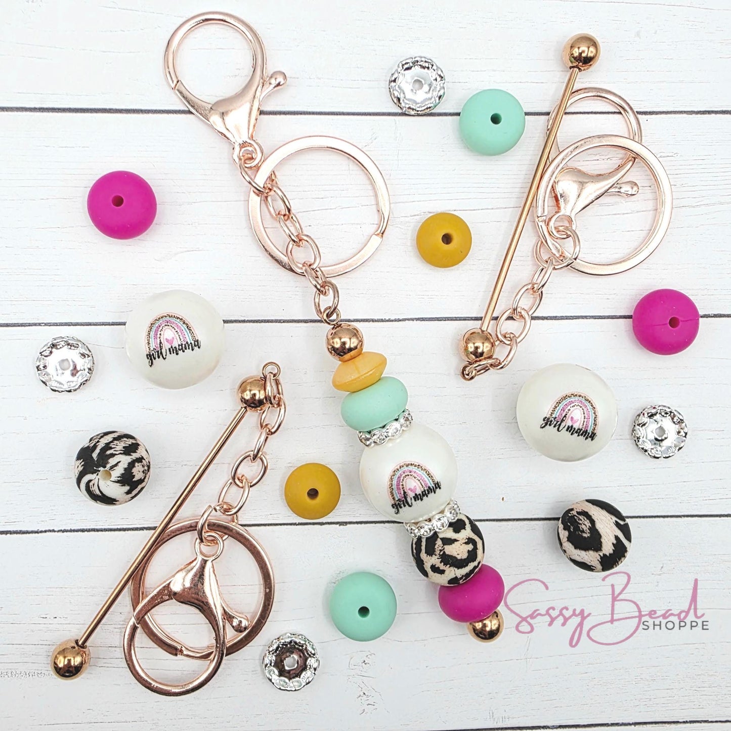 Girl Mom Life Keychain Kit