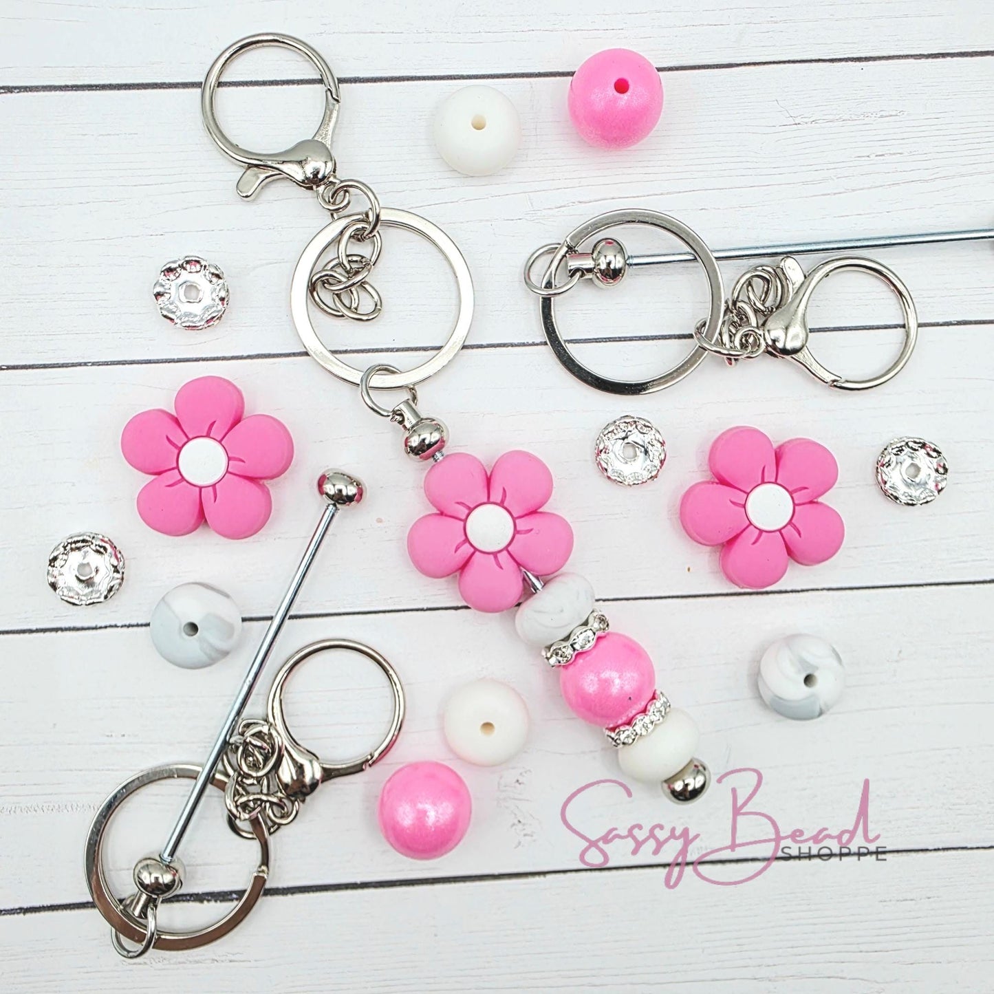 Pink Sparkle Keychain Kit