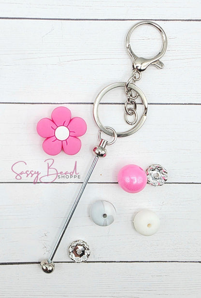 Pink Sparkle Keychain Kit