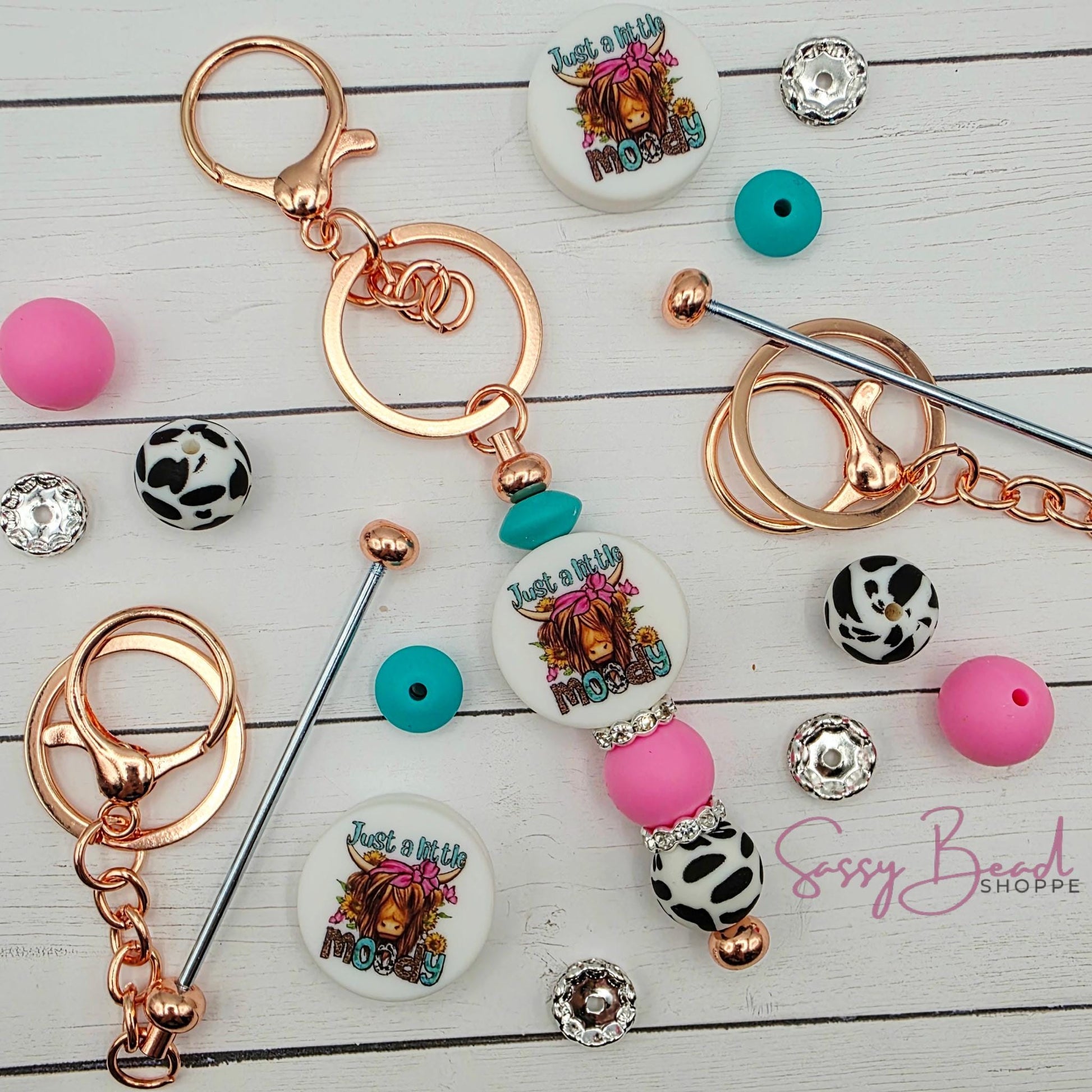 Moody Heifer Keychain Kit