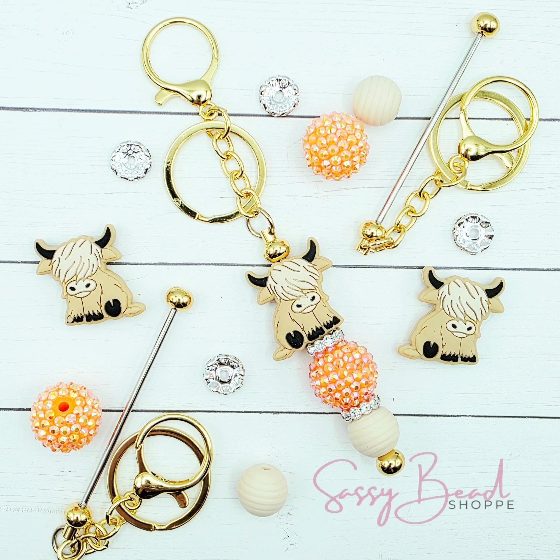 Coral Cowgirl Keychain Kit