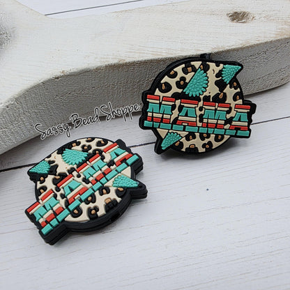 Western Mama Silicone Focal Bead, DIY Pen Beads for Bracelets, Keychain Making, Car Charm Crafts, Jewelry, Cookie Scribes, Tumbler Charms