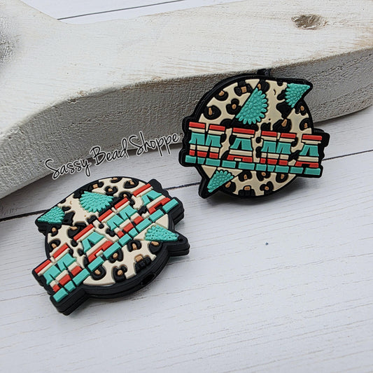 Western Mama Silicone Focal Bead, DIY Pen Beads for Bracelets, Keychain Making, Car Charm Crafts, Jewelry, Cookie Scribes, Tumbler Charms