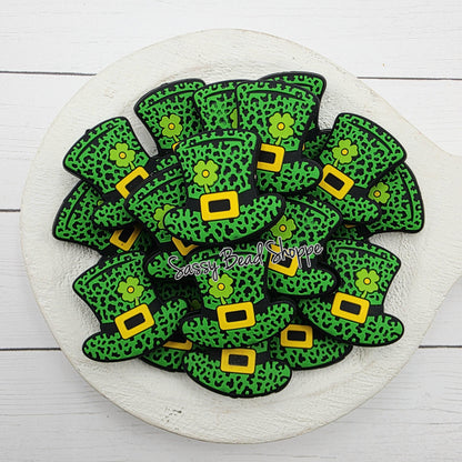 Leprechaun Hat Focal Bead, St. Patrick’s Day Hat Bead for DIY Keychains, Beadable Pens, Car Charms, Jewelry, Lucky Crafts