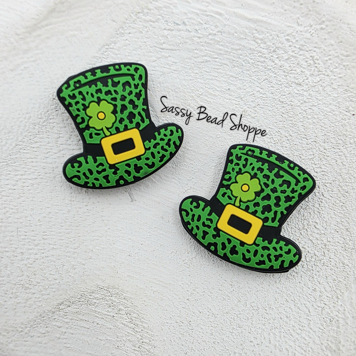 Leprechaun Hat Focal Bead, St. Patrick’s Day Hat Bead for DIY Keychains, Beadable Pens, Car Charms, Jewelry, Lucky Crafts