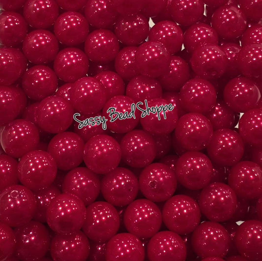 20MM Red Pearl Beads