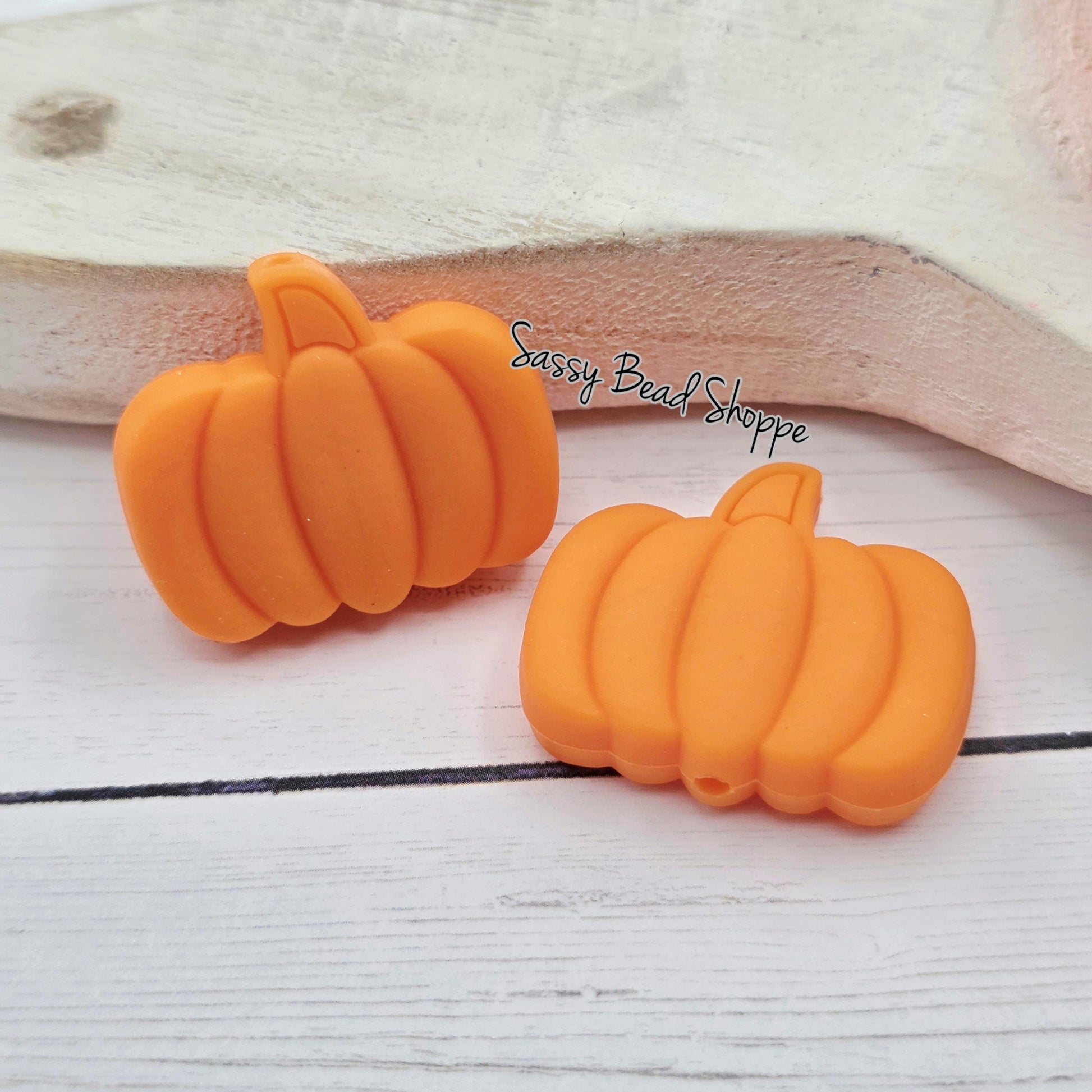Orange Pumpkin Focal Bead
