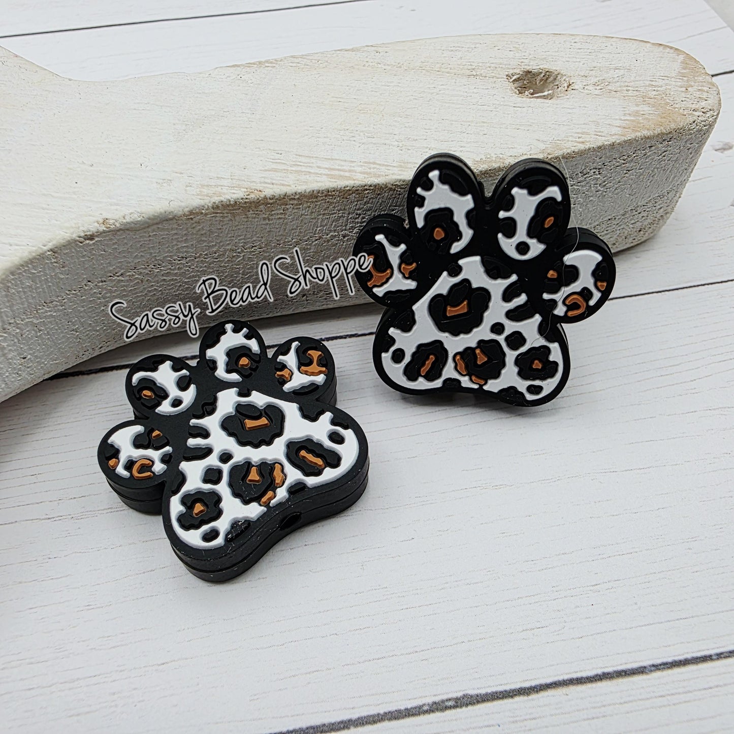 Leopard Paw Focal Beads
