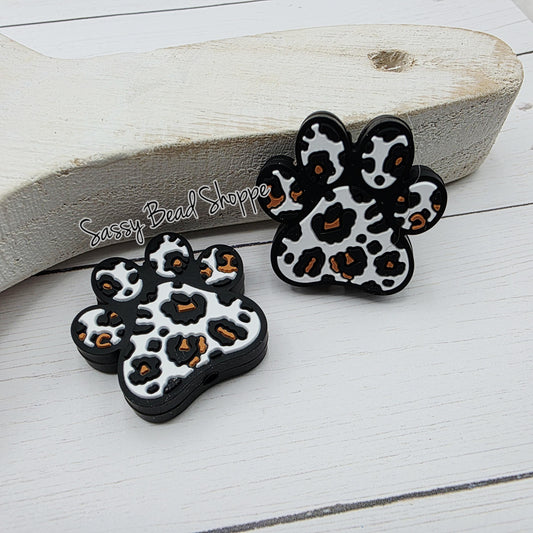 Leopard Paw Focal Beads