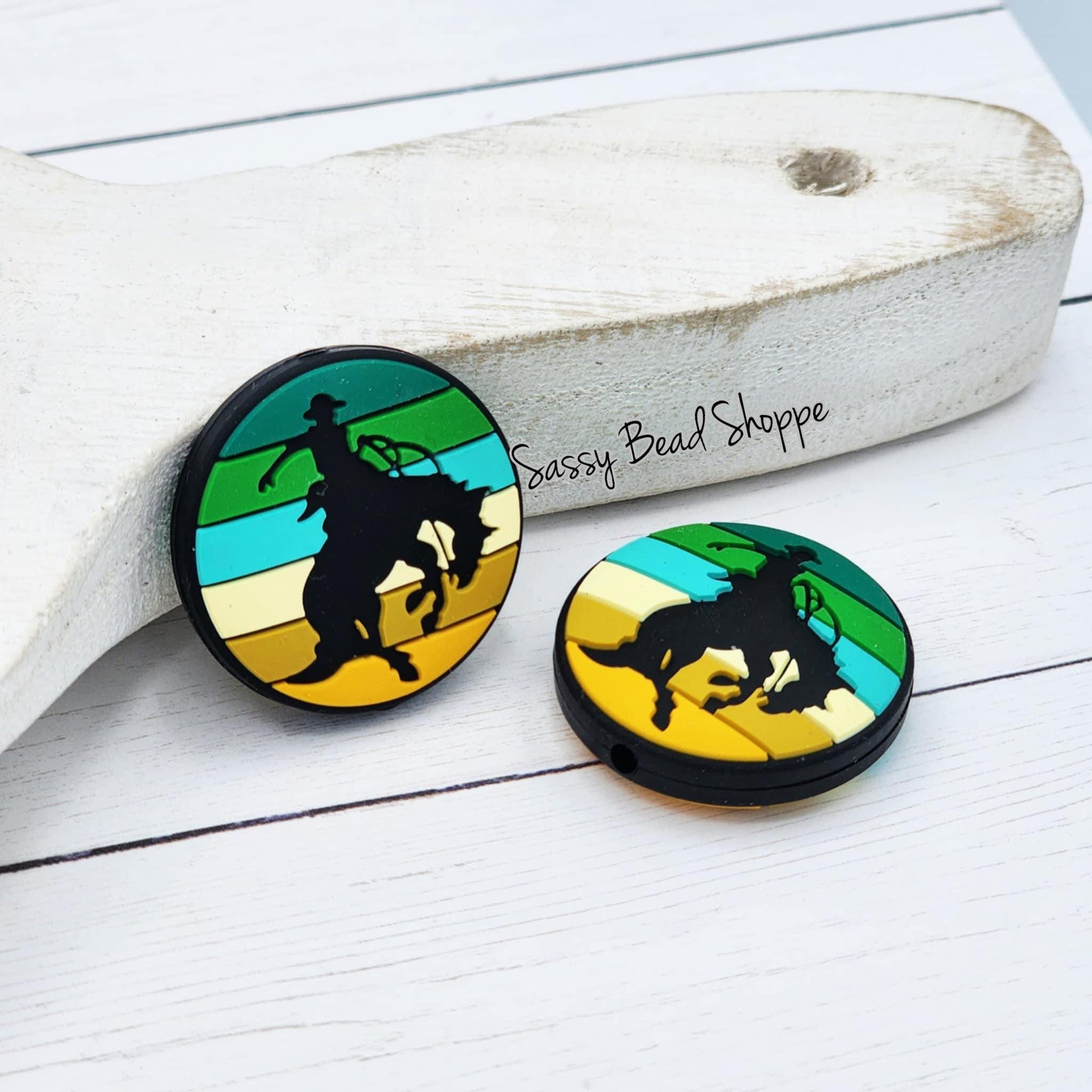 Sassy Bead Shoppe
Cowboy Focal Bead Close Up