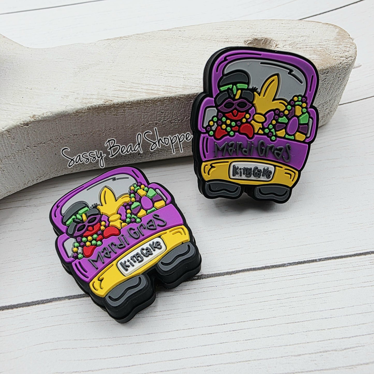 Mardi Gras Truck Focal Beads