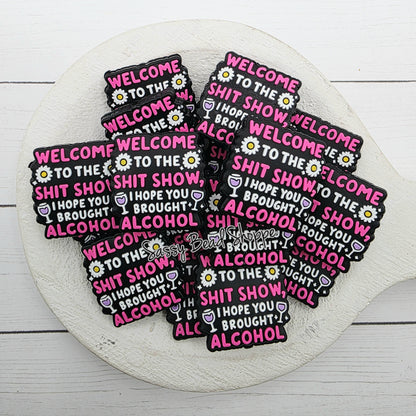 Welcome to the Chaos Focal Bead | Colorful Silicone Bead for DIY Keychains, Beadable Pens, Car Charms, Wristlets, Gifts