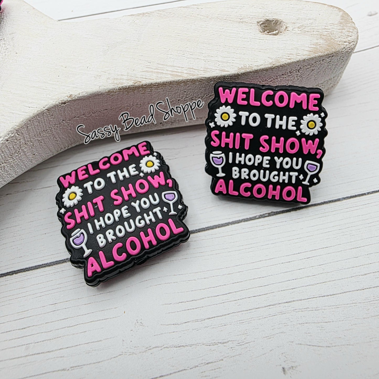 Welcome to the Chaos Focal Bead | Colorful Silicone Bead for DIY Keychains, Beadable Pens, Car Charms, Wristlets, Gifts