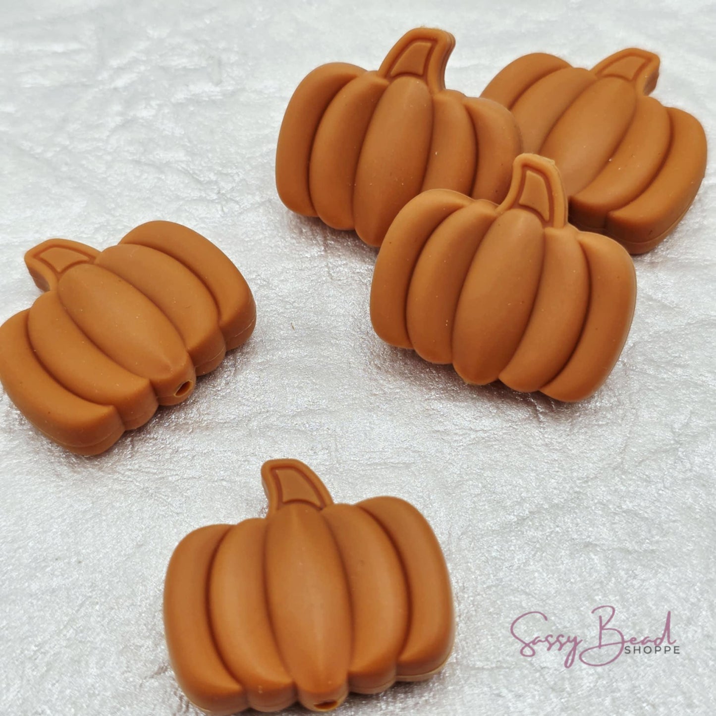 Harvest Orange Pumpkin Bead