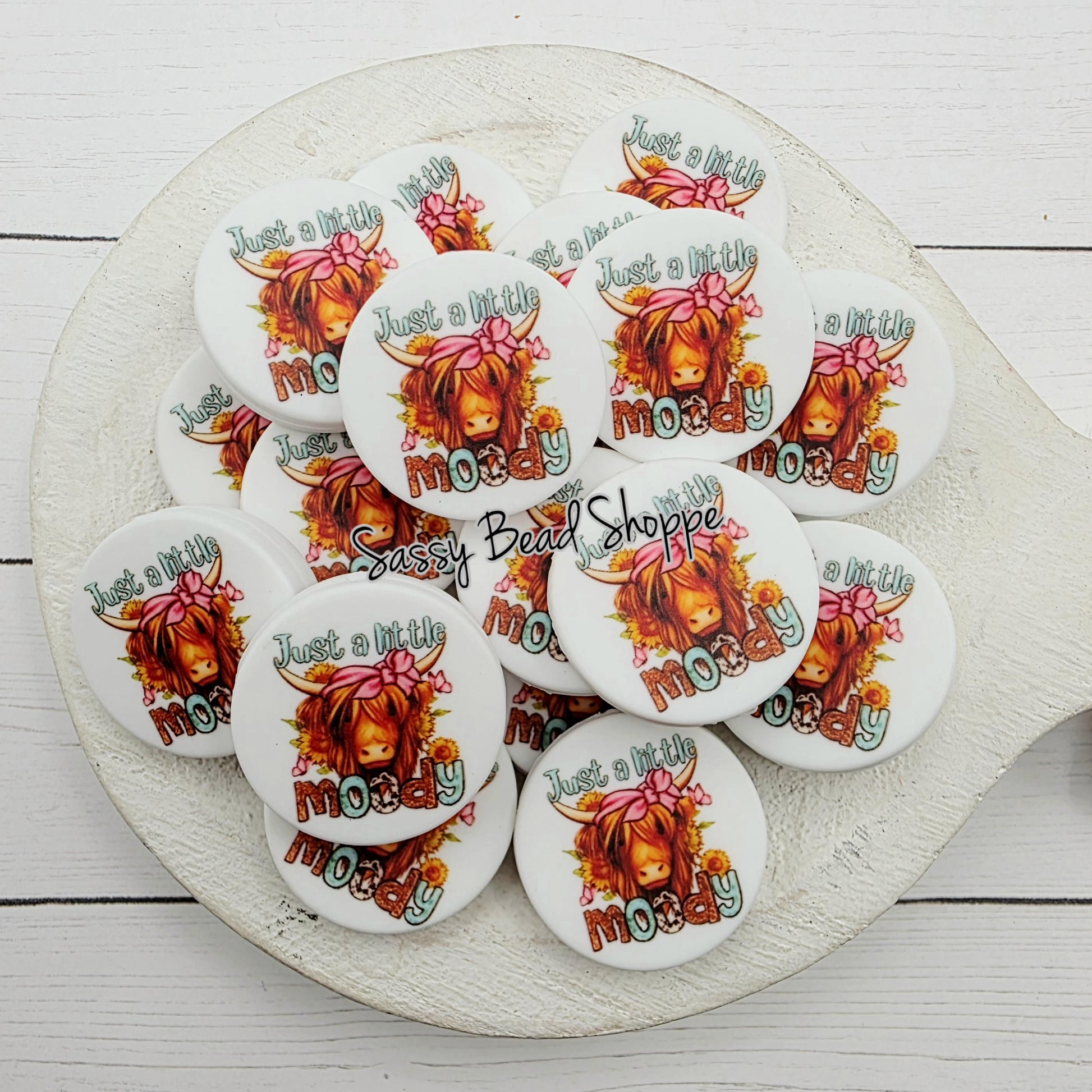 Just A Little Moody Focal Beads