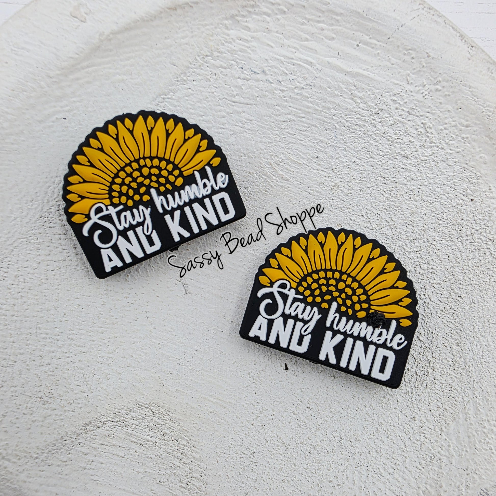 Stay Humble Silicone Focal Bead, 1–3 Count for Tumbler and Car Charms