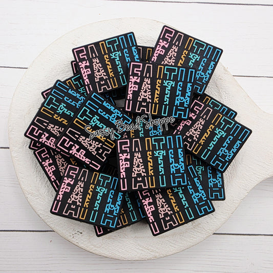 Faith Focal Craft Bead, 1–3 Count for Keychains and Wristlets