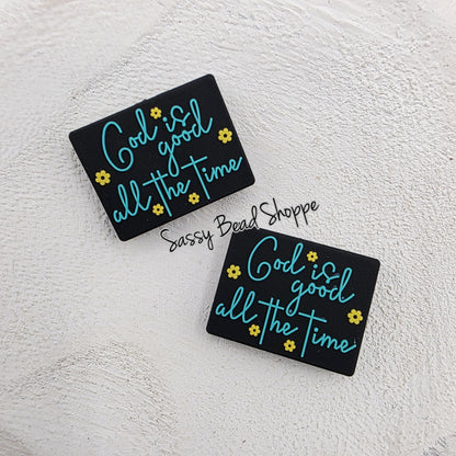 God Is Good Focal Bead, 1–3 Count for Pens and Keychains