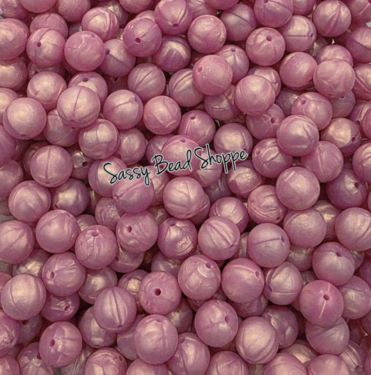Rose Pearl 15mm Silicone Beads, 10 count Craft Beads for Jewelry, Cookie Scribes