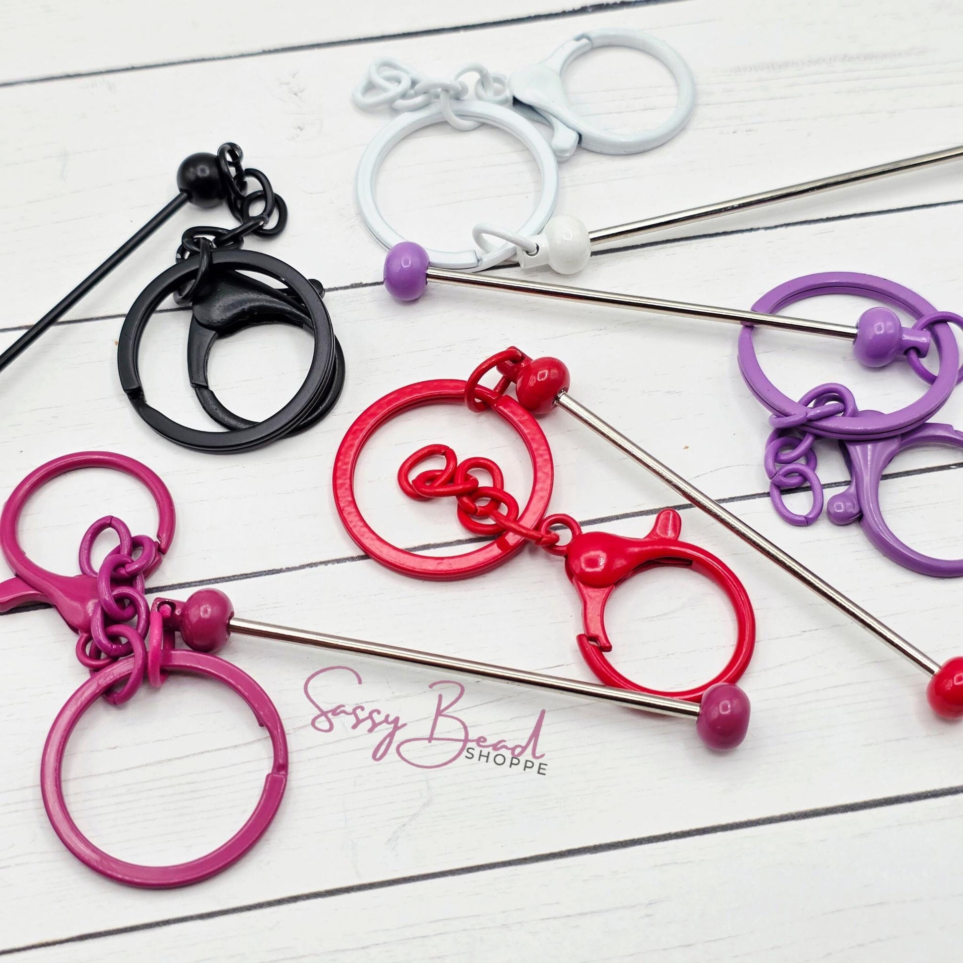 Beadable Keychains Plated