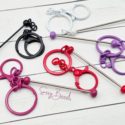 Beadable Keychains Plated